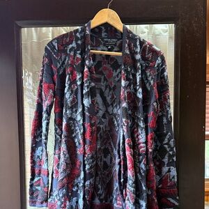EUC! Red and blue lucky brand cardigan